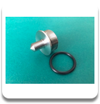 IN STOCK  Boiler cap base in stainless steel without knob. O-ring included.